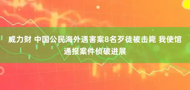 威力财 中国公民海外遇害案8名歹徒被击毙 我使馆通报案件侦破进展